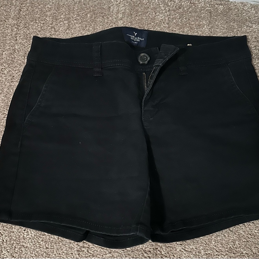 American Eagle Outfitters Black High Waist Women Shorts